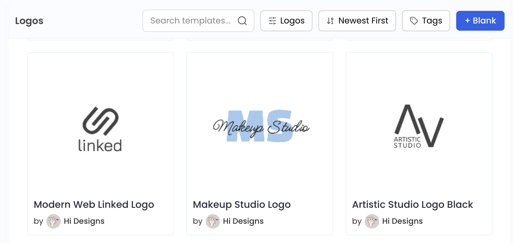 browse logo templates