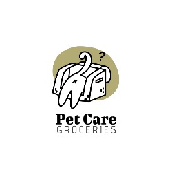 Pet Care Groceries Logo Mascot