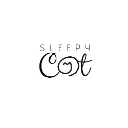 Sleepy Cat Logo Black