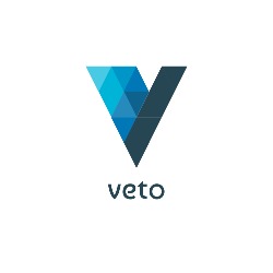 V letter logo icon veto